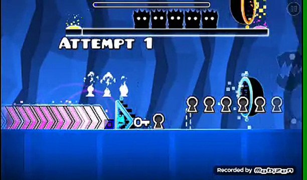 Mi primer nivel creado en geometry dash(Ultra facil)