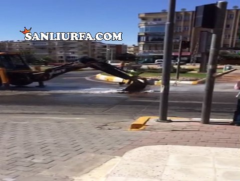 Şanlıurfa’da İçme Suyu Borusu Patladı