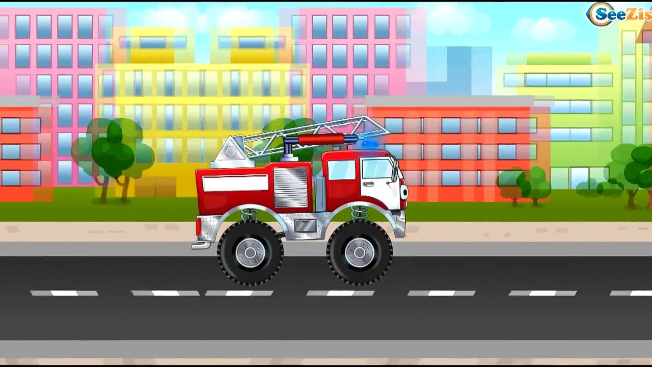 Samochody Dla Dzieci - Ciężarówka, Koparka, Żuraw, Traktor. Bajki po polsku. Kolekcja kreskówek