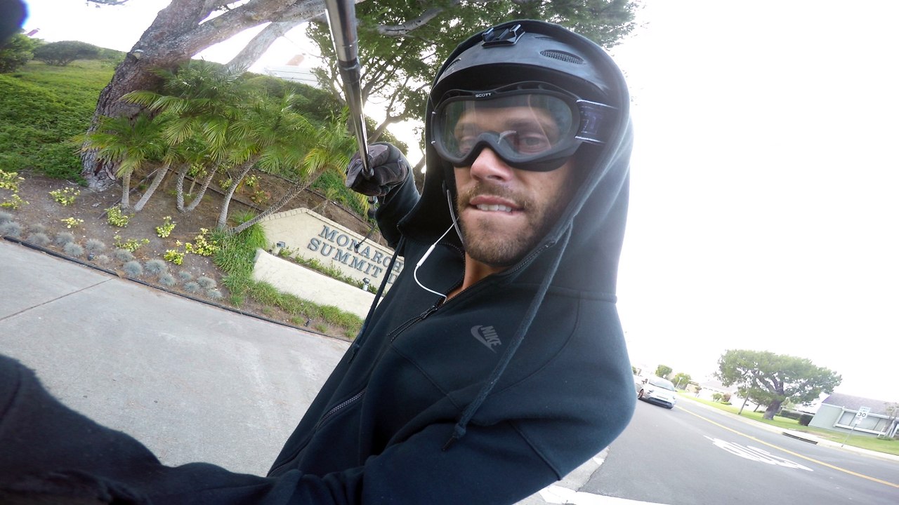 Downhill Skateboarding Selfie Style