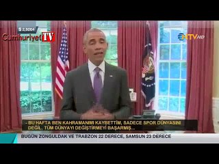 Obama cenazeye katılmadı, Muhammed Ali videosu paylaştı