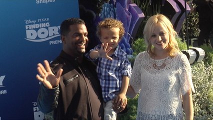 Alfonso Ribeiro & Angela Unkrich "Finding Dory" Premiere Blue Carpet