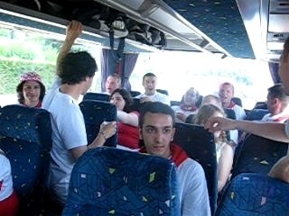 San Fermin dans le bus