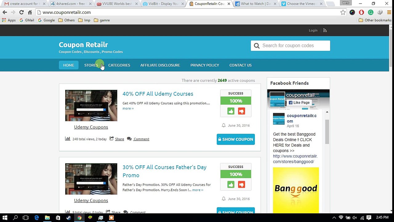 Coupon Retailr Best place for Coupons and Promo codes