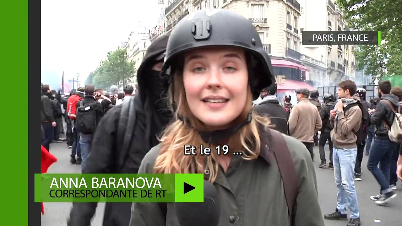 Loi Travail: En plein Paris, une journaliste frappée pendant son direct sur la manifestation par un jeune masqué