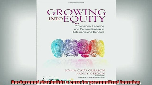 READ book Growing Into Equity Professional Learning and Personalization in HighAchieving Schools FREE BOOOK ONLINE