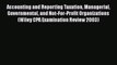 Read Accounting and Reporting Taxation Managerial Governmental and Not-For-Profit Organizations