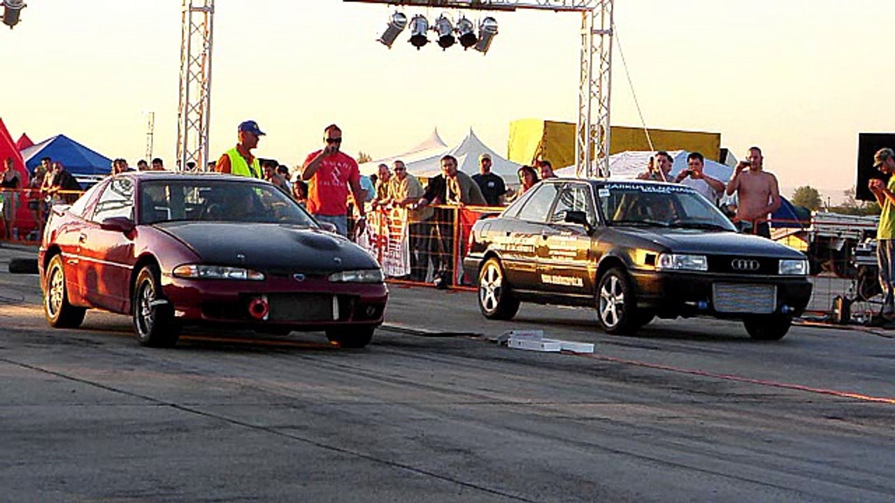Eagle Talon 400 HP Vs. Audi 80 Quattro Turbo [Full HD]