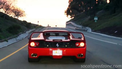 Ferrari F-50 Shooting Flames