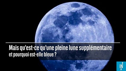 Une Lune bleue et un Mars rouge seront visibles au même moment cette semaine
