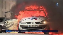 Paris : des policiers attaqués, leur voiture incendiée