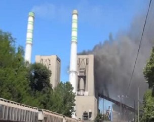 Zonguldak'ta termik santralde yangın