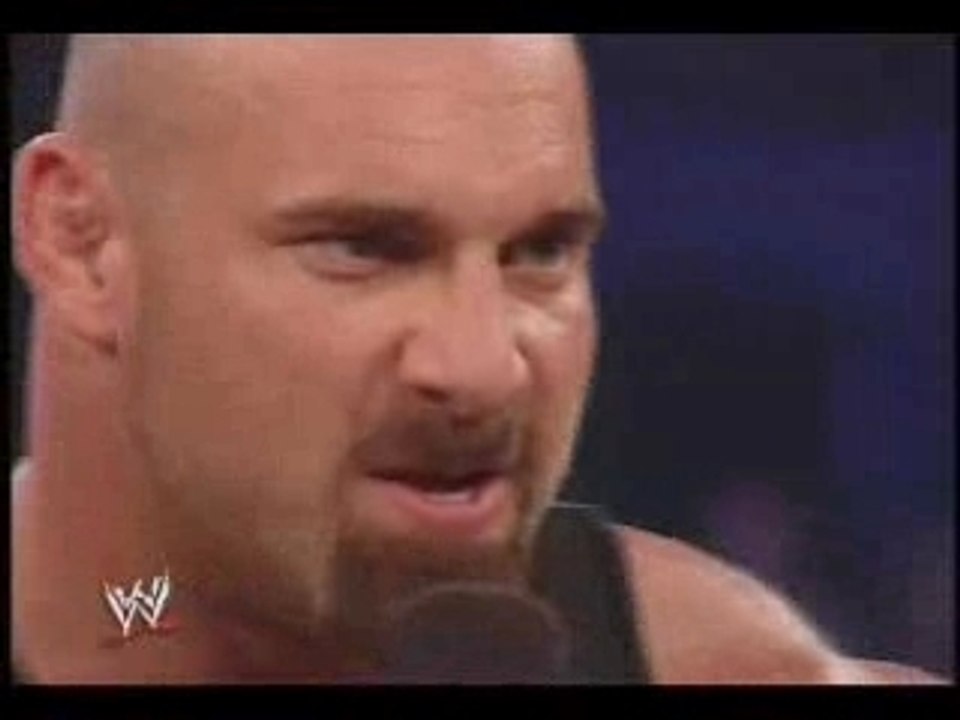WWE - Goldberg mocks Triple H at RAW