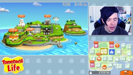 DanTdm TRAYAURUS' EPIC PERFORMANCE!! | Tomodachi Life #4