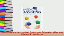 Read  Pocket Guide for Medical Assisting Administrative and Clinical Procedures Ebook Free