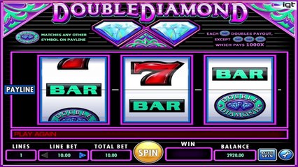 Double Diamond ilmainen kasino kolikkopeli IGT Video Esikatselu
