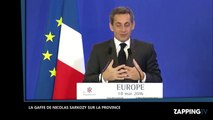 La gaffe de Nicolas Sarkozy sur la province provoque la colère des internautes (Vidéo)