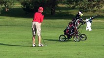 Kyle - Golf Tourny - Glendale Lakes 9-19-09; Nice Chip onto the Green!