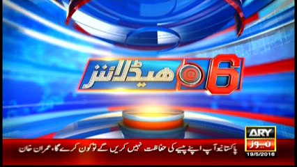 Headlines 1800 – 19th May 2016