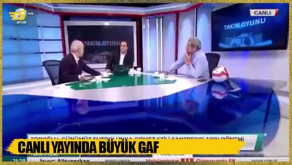 Canlı yayında büyük gaf