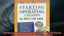 FAVORIT BOOK   Starting and Operating a Business in Delaware Starting and Operating a Business in the  FREE BOOOK ONLINE