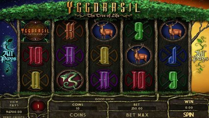 Yggdrasil The Tree of Life ilmainen kasino kolikkopeli Genesis Video Esikatselu