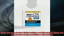 READ THE NEW BOOK   Wiley CPA Exam Review 2008 Auditing and Attestation Wiley CPA Examination Review  FREE BOOOK ONLINE