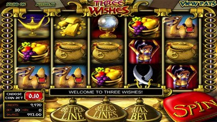 Three Wishes ilmainen kasino kolikkopeli BetSoft Video Esikatselu