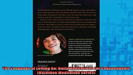 DOWNLOAD FREE Ebooks  The Language of Letting Go Daily Meditations for Codependents Hazelden Meditation Full Ebook Online Free