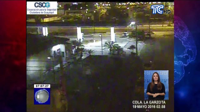 Cámaras “Ojos de Águila” captan fuerza de sismo 6,8 en Guayaquil