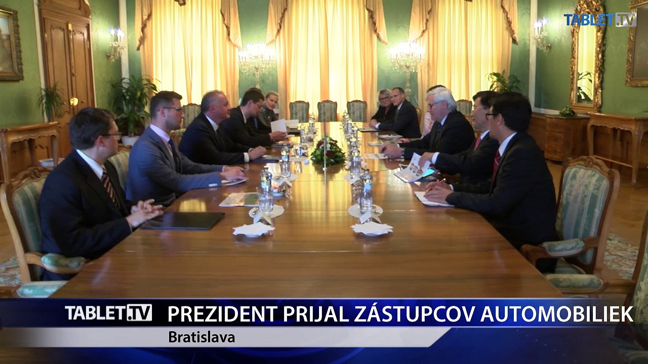 Prezident Kiska prijal zástupcov automobiliek