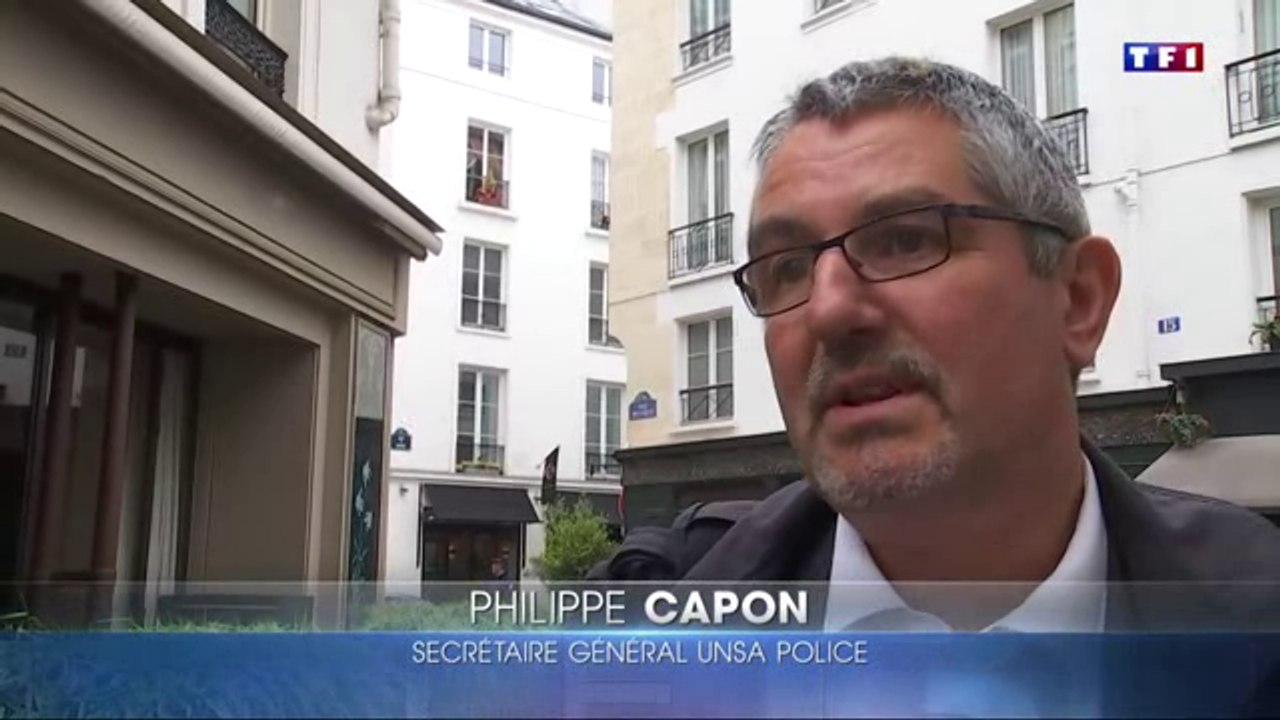 Un Véhicule de Police attaqué lors de la Manif Police du 18 mai 2016 STOP A LA HAINE