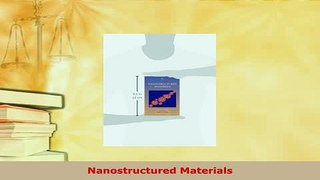 Download  Nanostructured Materials Ebook Free