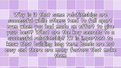 What Are the Top 7 Secrets of a Successful Relationship?