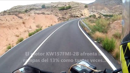 Paso de la Rambla de Las Ventanas 5.0 en Keeway TX 125 S