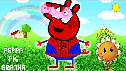 Download Video: Família Peppa Pig Homem ARANHA Super Heróis SpiderMan Hombre El Araña Pintar Desenho 2016 スパイダーマン