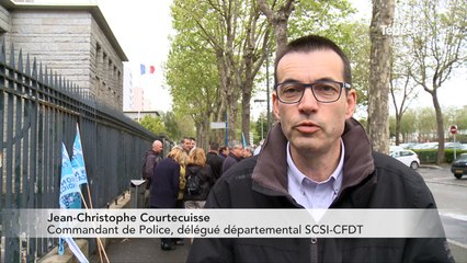 Lorient Manifestation des policiers  contre les violences (Le Télégramme)