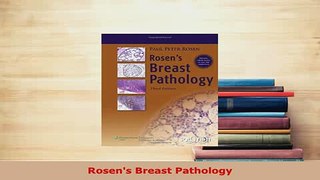 PDF  Rosens Breast Pathology Free Books