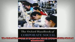 READ book  The Oxford Handbook of Corporate Social Responsibility Oxford Handbooks  FREE BOOOK ONLINE