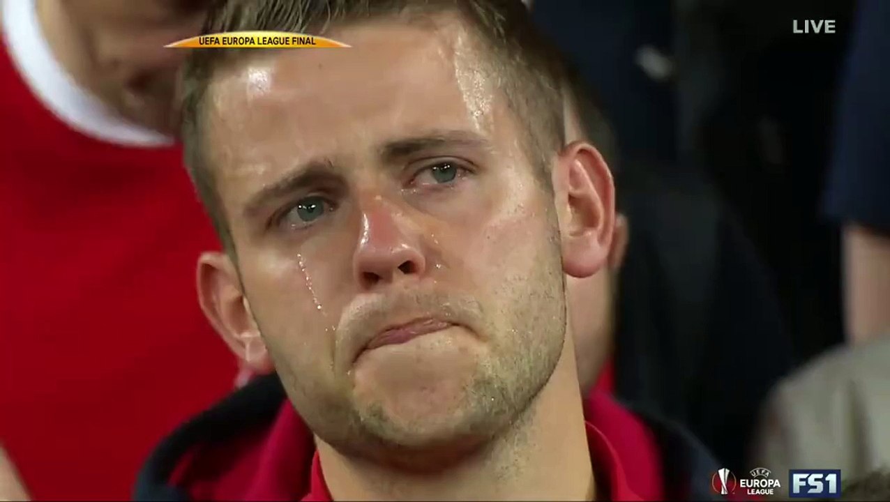 LFC fan cries