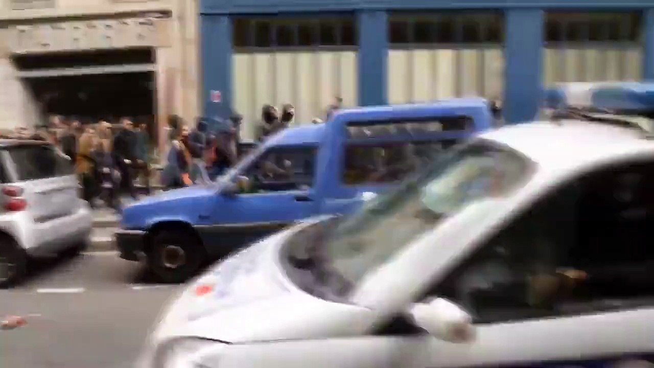 Tak walczą lewackie bojówki z tchórzliwą policją francuską