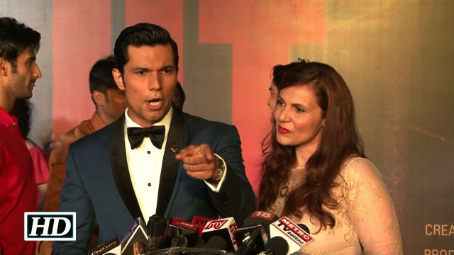 Randeep Hooda says shut up to reporter at the premier of Sarbjit