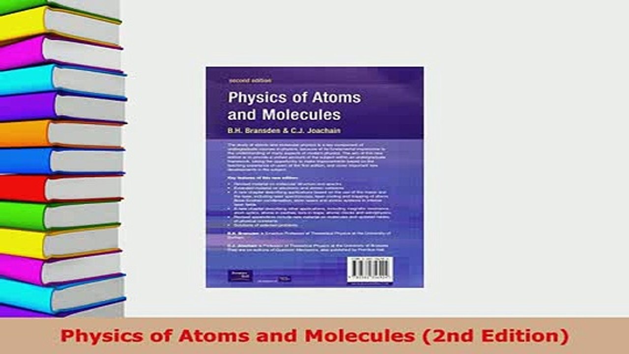 Download  Physics of Atoms and Molecules 2nd Edition Ebook Online