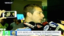 Marco Ruben habló en la previa del juego entre Nacional y Central · Copa Libertadores 2016 (cuartos, vuelta)