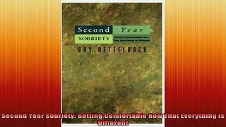 READ book  Second Year Sobriety Getting Comfortable Now That Everything Is Different Full EBook