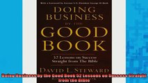 READ THE NEW BOOK   Doing Business by the Good Book 52 Lessons on Success Straight from the Bible  FREE BOOOK ONLINE