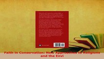 Read  Faith in Conservation New Approaches to Religions and the Envi Ebook Free