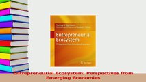 Download Entrepreneurial Ecosystem Perspectives From - 