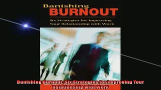 FREE DOWNLOAD  Banishing Burnout Six Strategies for Improving Your Relationship with Work  BOOK ONLINE