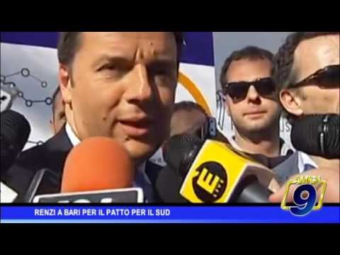 Renzi a Bari per il Patto per il Sud